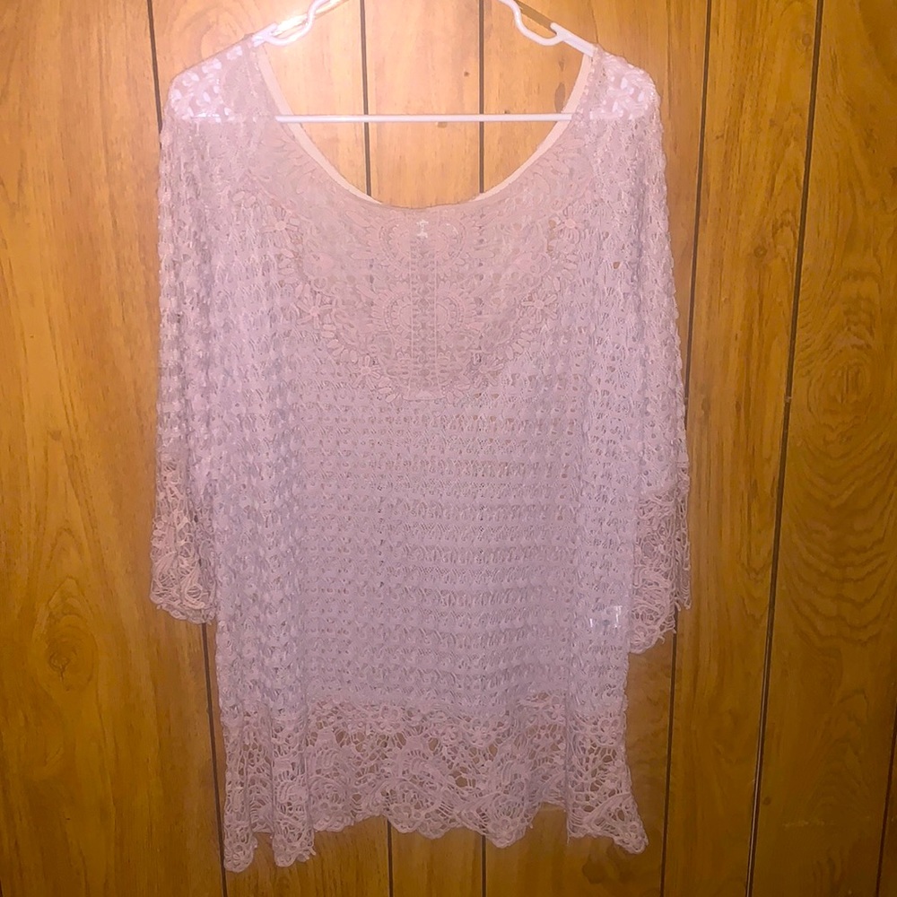 macrame beige shirt